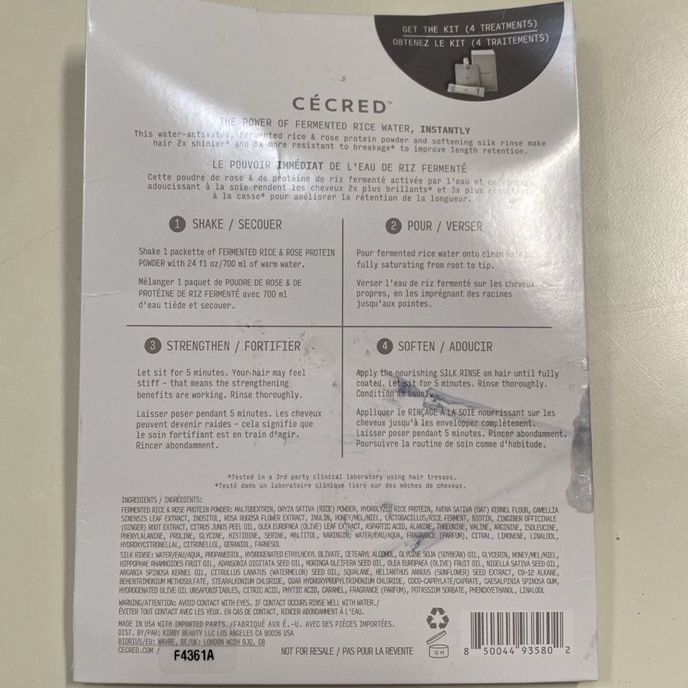 Cecred FERMENTED RICE & ROSE PROTEIN RITUAL - Picture 2 of 3